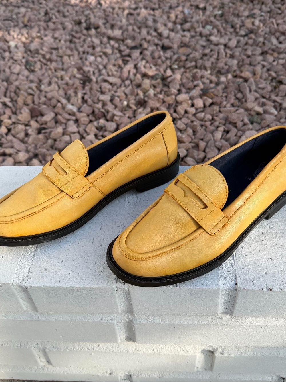 Cole Haan Pinch Maine Classic Penny Leather Loafer Yellow Women 9B - Picture 4 of 16